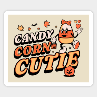 Candy Corn Cutie - Retro Vintage Candy Corn Magnet